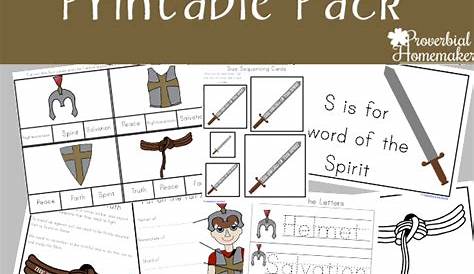 Armor of God Printable Pack - Proverbial Homemaker