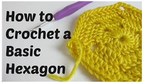 How to Crochet a Basic Hexagon - YouTube