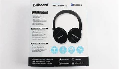 billboard bluetooth headphones manual