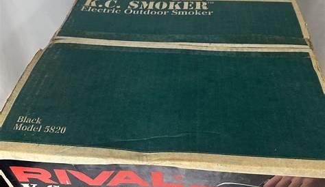 rival k.c. smoker owner's manual and cookbook