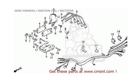 motorcycle parts diagram nighthawk