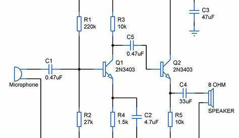 2 speaker amplifier circuit diagram