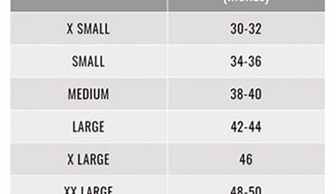 golf pride size chart