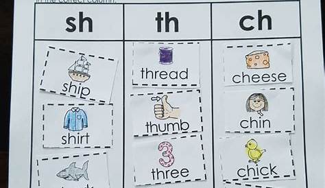 Digraph Worksheets For Kindergarten: A Great Way to Teach Digraphs