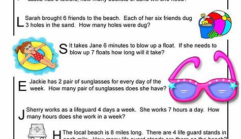 Summer Multiplication Word Problems for 3rd Grade | Woo! Jr. Kids