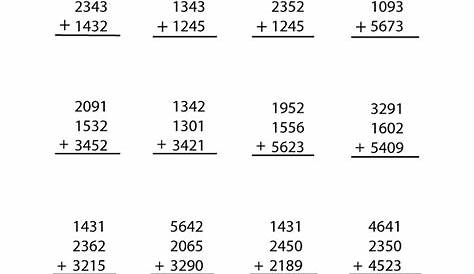 math worksheets for fourth graders
