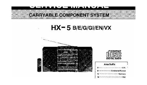 JVC HX-5 HI-FI, Service Manual, Repair Schematics