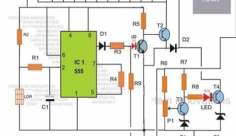 simple emergency light circuit diagram
