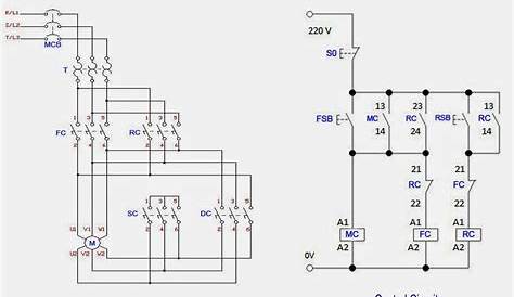 3 phase motor circuit diagram