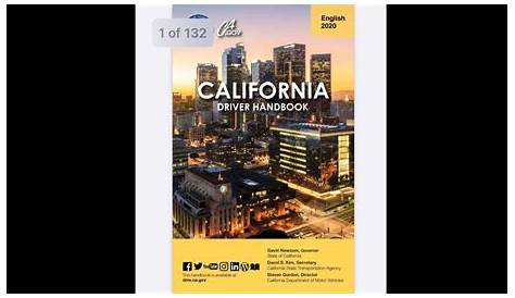 dmv handbook 2021 california