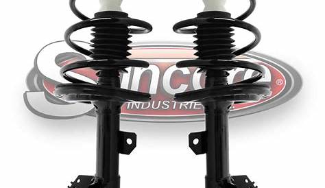 Front Pair of Quick Complete Strut & Spring Assemblies - 2012-2014
