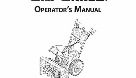 cub cadet 526 swe engine manual