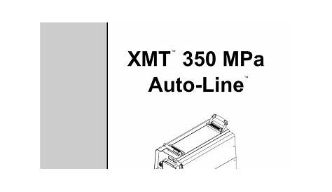 Miller XMT 350 MPA AUTO-LINE Manuale utente | Manualzz
