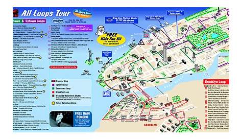 Detailed tourist map of New York City. New York City detailed tourist