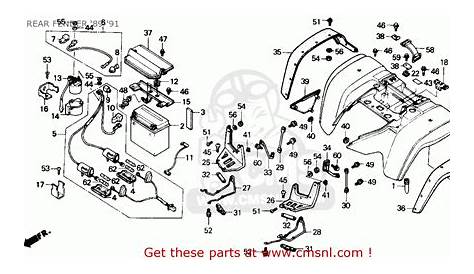 1990 Honda 300 fourtrax parts