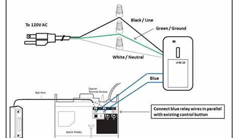 garage door sensors wiring diagram