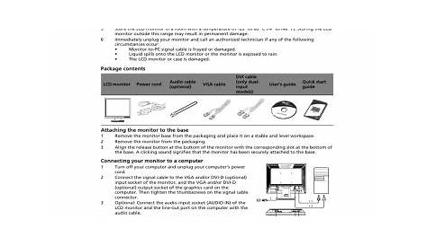 Acer B193 Quick start guide | Manualzz