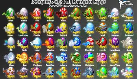 DragonVale All Eggs Bloom Dragon | Egg chart, Fire flower, Egg art