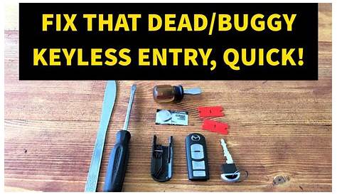 HOW TO: FIX DEAD KEYLESS ENTRY KEY FOB WITH NEW BATTERY! - YouTube