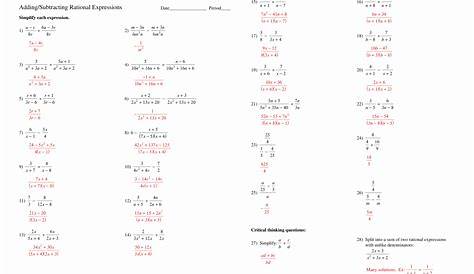 multiplication of radical expressions worksheet
