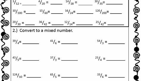 7Th Grade Fraction Practice Worksheets : Percent Worksheets Grade In