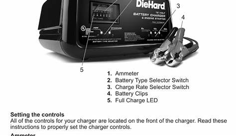 sears craftsman battery charger manual