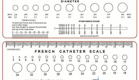 Customized Catheter French Scale made of White PVC with LOGO in Full