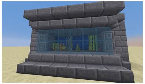 how to make a fish tank in minecraft