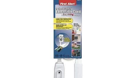 First Alert 9-ft 3-Outlet 16-Gauge Indoor Extension Cord with Built-In