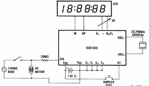 watt hour meter circuit diagram