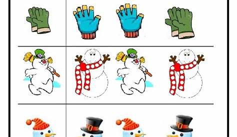 Winter Worksheet for Preschool and Kindergarten / Free Printable