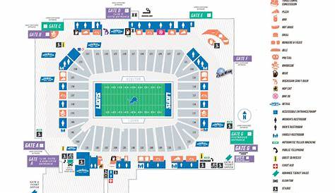 ford field seating chart concert view