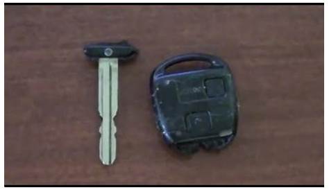 Toyota RAV4: How to Replace Broken Key Shell / Remote Key - YouTube