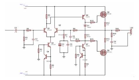 high watt audio amplifier circuit diagram
