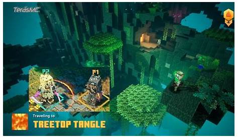 Minecraft Dungeons Treetop Tangle Mission Co-Op Walkthrough - YouTube
