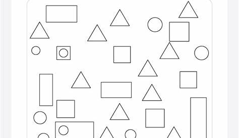 Count basic geometric shapes: square, rectangle, triangle and circles