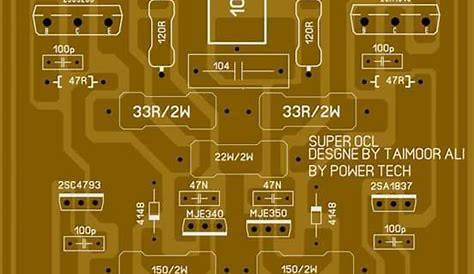 power amplifier circuit diagram with pcb layout pdf