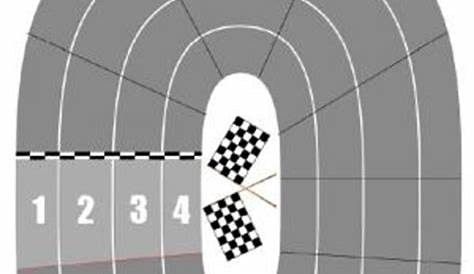 printable race car track template