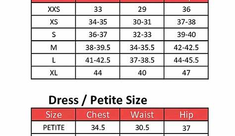 Michael Kors Clothing Size Chart | Michael kors clothes, Standard