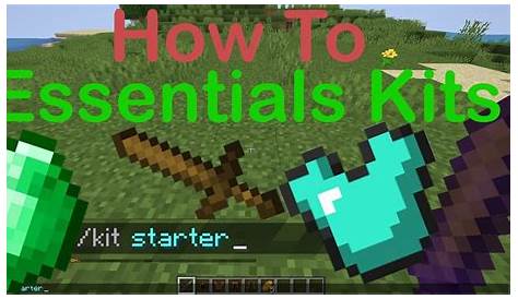 How To Essentials Kits - Minecraft Plugin Tutorial - YouTube