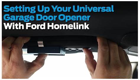 ford fusion garage door opener