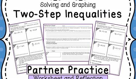 2 Step Inequalities Worksheet - Printable Word Searches