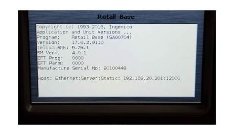 Ingenico iSC 250 Screen Calibration - Datacap Systems, Inc.
