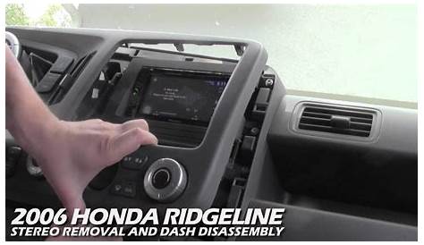 How to Remove the Stereo From a Honda Ridgeline - YouTube
