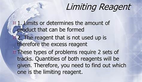 how to work out the limiting reagent