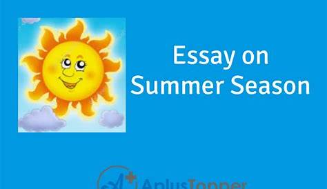 Summer Season Essay | Essay on Summer Season for Students and Kids in