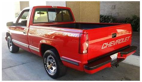 Chevrolet C/K Pickup 1500 Standard Cab Pickup 1991 Red For Sale