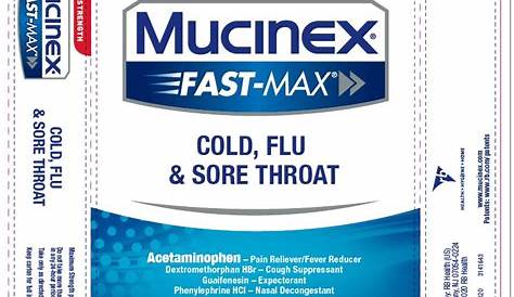 Mucinex Fast-Max Cold, Flu and Sore Throat (tablet, coated) RB Health