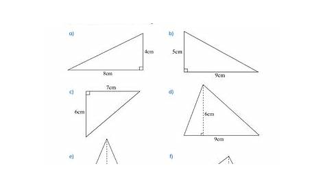Area of a triangle worksheet | Teaching Resources