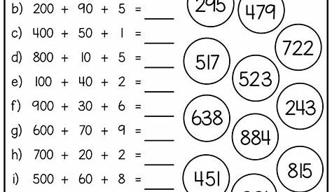 place value for 2nd graders